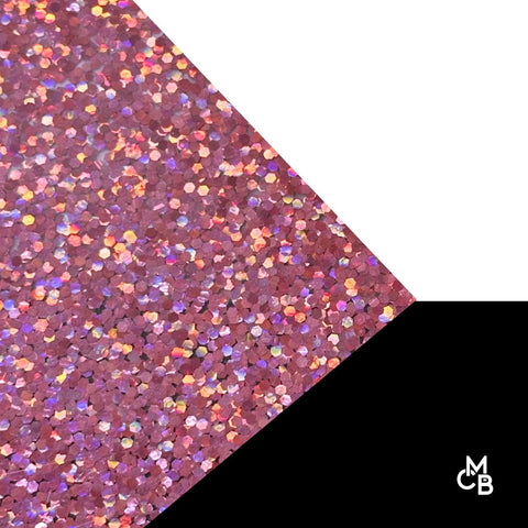 1/8" Pink Holographic Hex Glitter Cast Acrylic Sheets