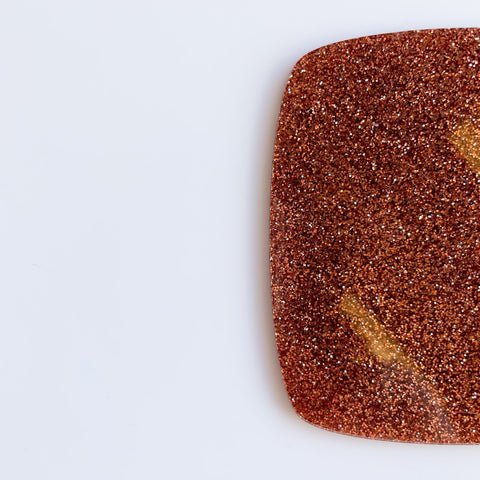1/8" Pumpkin Spice Glitter Cast Acrylic Sheets