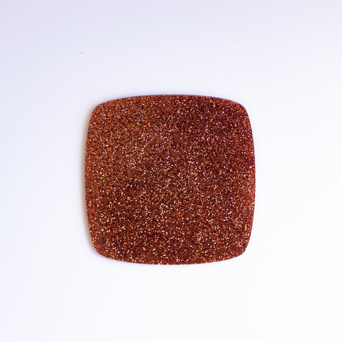 1/8" Pumpkin Spice Glitter Cast Acrylic Sheets