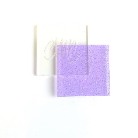 1/8" Purple Glitter Jellies Cast Acrylic Sheets