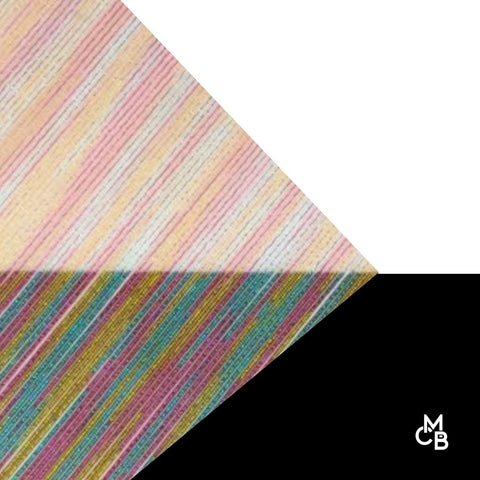 1/8" Rainbow Striped Threads Cast Acrylic Sheets