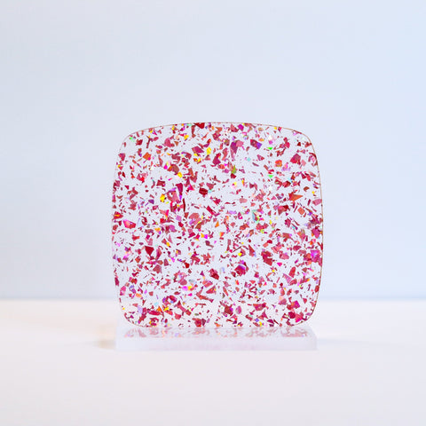 1/8" Rose Gold Flake Glitter Cast Acrylic Sheets