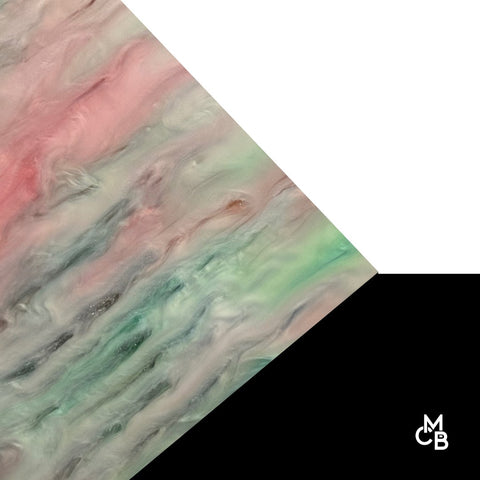 1/8" Rouge Revelry Marbled Glitter Cast Acrylic Sheets