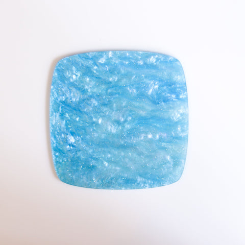 1/8" Sky Blue Marbled Glitter Cast Acrylic Sheets