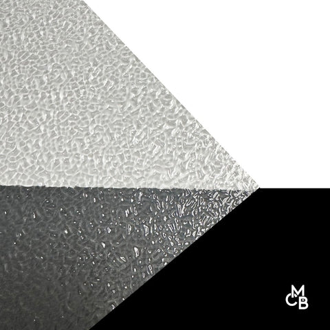 1/8" Snake Skin Clear Textured Cast Acrylic Sheets
