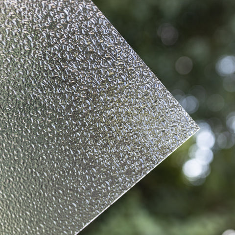 1/8" Snake Skin Clear Textured Cast Acrylic Sheets