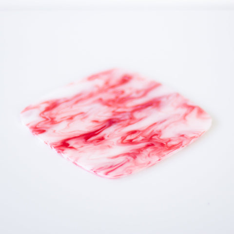 1/8" Strawberry Creme Swirl Cast Acrylic Sheets