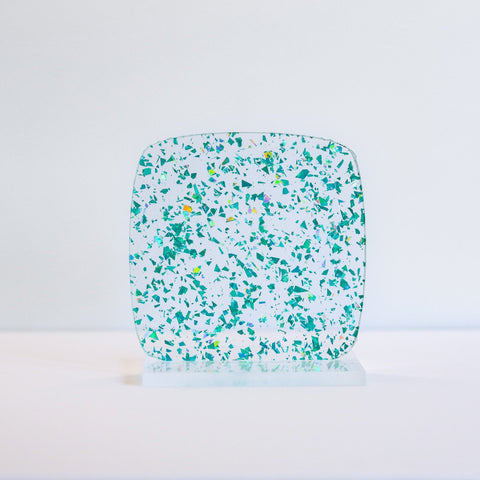 1/8" Teal Flake Glitter Cast Acrylic Sheets