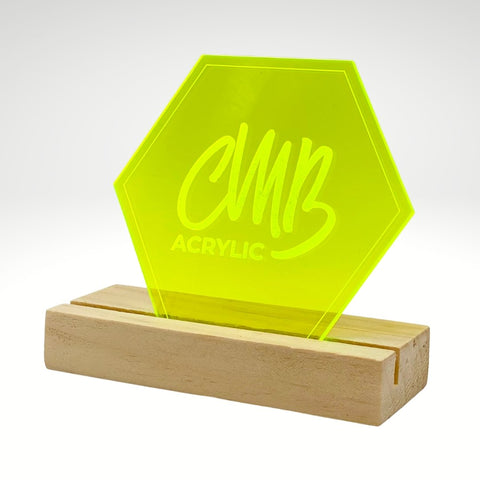 1/8" Transparent Fluorescent Lime Green Cast Acrylic Sheets