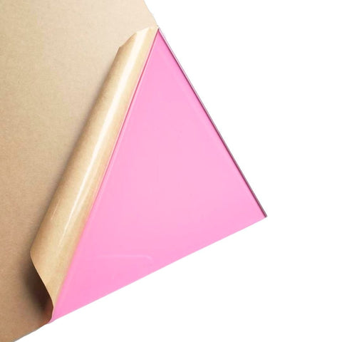 1/8" Transparent Pink Cast Acrylic Sheets