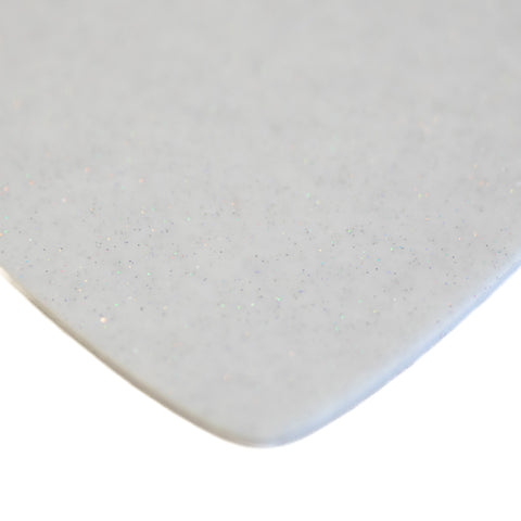 1/8" White Glitter Cast Acrylic Sheets
