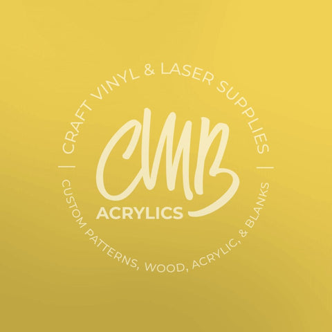 1/8" Matte Yellow Cast Acrylic Sheets | Matte/Gloss Finish