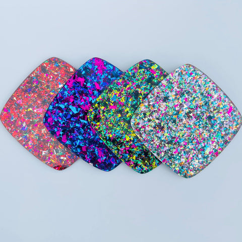 5/32" Pastel Party Chunky Flake Glitter Cast Acrylic Sheets
