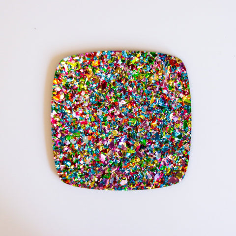 5/32" Pastel Party Chunky Flake Glitter Cast Acrylic Sheets