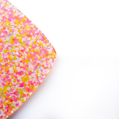 1/8" Good Vibes Glitter Dots Cast Acrylic Sheets
