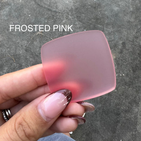 1/8" Frosted Pink Cast Acrylic Sheets | Matte/Gloss Finish Single Sided Matte