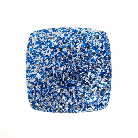 1/8" Blue & Silver Glitter Dots Cast Acrylic Sheets