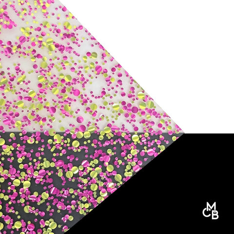 Dot Glitter Cast Acrylic Sheets | 1/8" | 48" X 96"