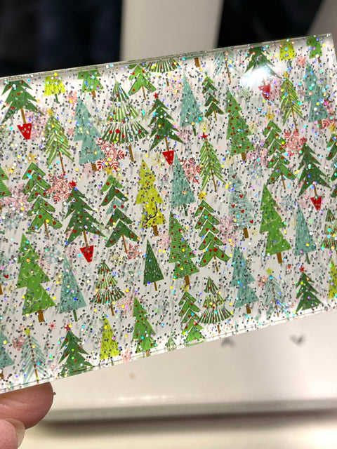 Glitter Sublimation Clear Acrylic Sheets