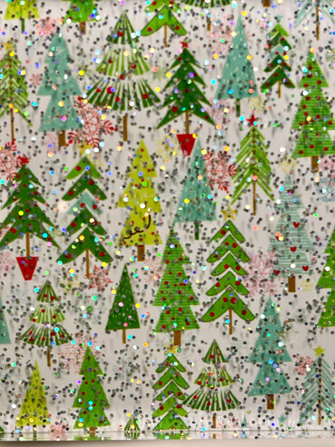 Glitter Sublimation Clear Acrylic Sheets