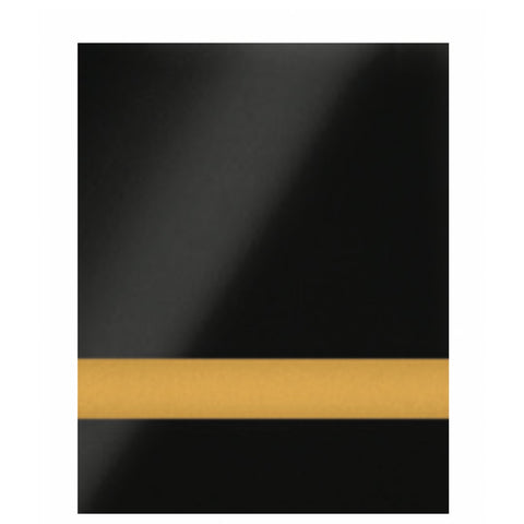 1/16" Gloss Black Engraves Gold Laser XT Two Tone Acrylic Sheets