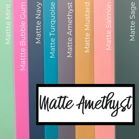 1/8" Matte Amethyst Cast Acrylic Sheets | Matte/Gloss Finish