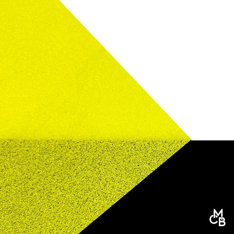1/8" Neon Yellow Glitter Cast Acrylic Sheets