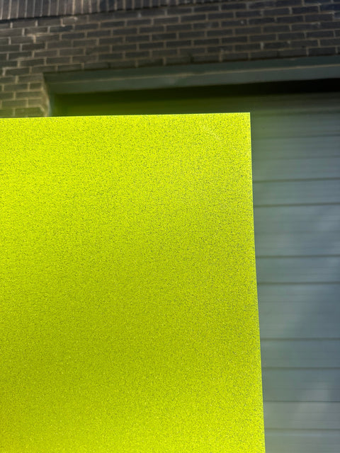 1/8" Neon Yellow Glitter Cast Acrylic Sheets