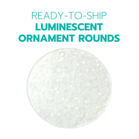 READY TO SHIP ROUND ORNAMENT ACRYLIC BLANKS