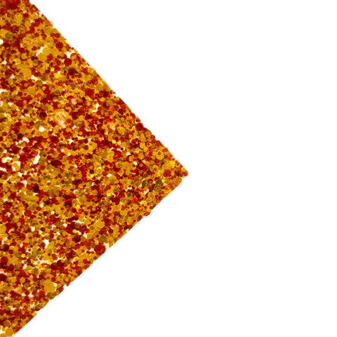 1/8" Red & Gold Glitter Dots Cast Acrylic Sheets