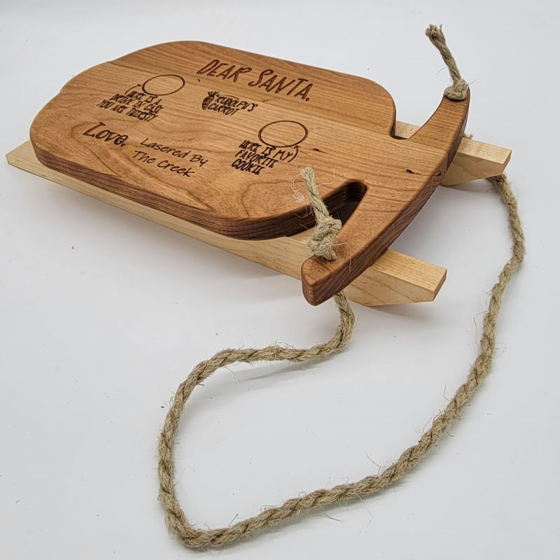 12" X 9" X 3/4" Sleigh Cutting Board