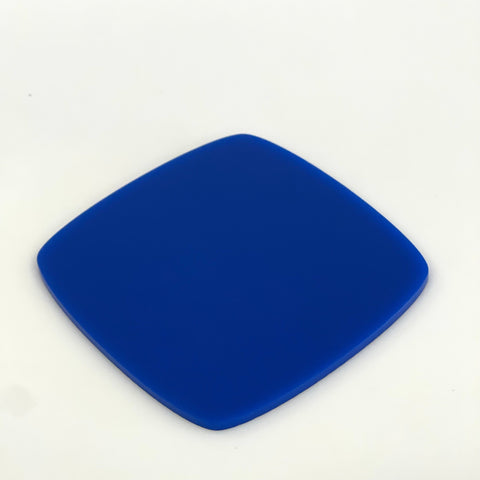 1/4" Matte Blue Cast Acrylic Sheets | Matte/Gloss Finish