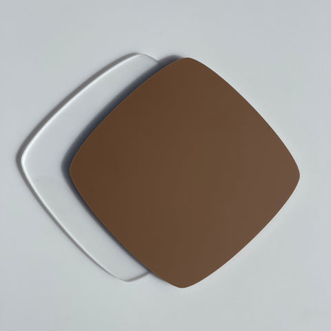 1/4" Matte Chocolate Cast Acrylic Sheets | Matte/Gloss Finish
