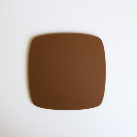 1/4" Matte Chocolate Cast Acrylic Sheets | Matte/Gloss Finish