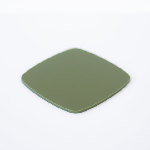 1/4" Matte Olive Cast Acrylic Sheets | Matte/Gloss Finish