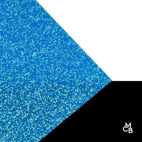 1/8" Aqua Blue Glitter Cast Acrylic Sheets