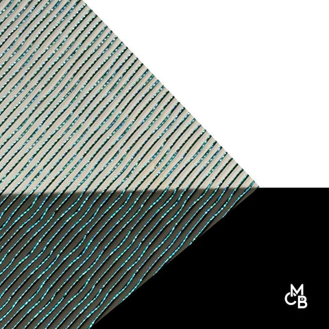 1/8" Black & Blue Checkered Threads Cast Acrylic Sheets