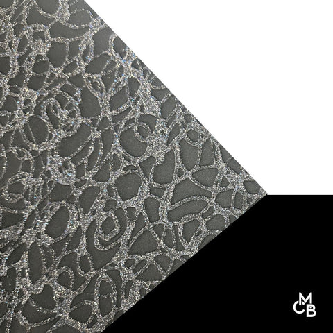 1/8" Black Crackle Cast Acrylic Sheets