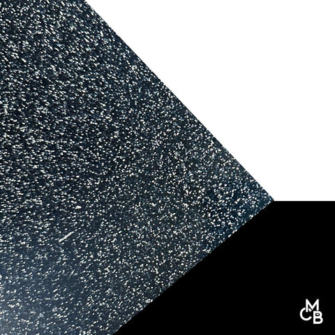 1/8" Black Glitter Cast Acrylic Sheets