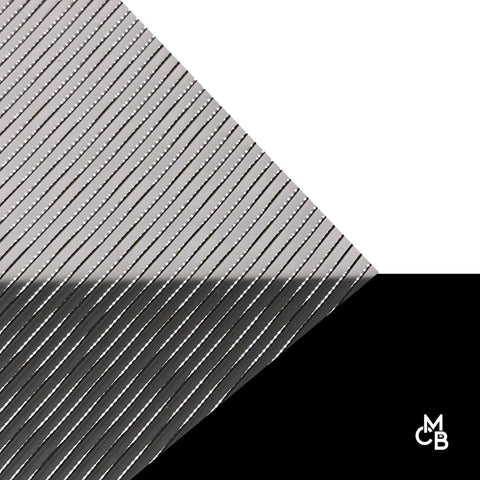 1/8" Black & White Checkered Threads Cast Acrylic Sheets