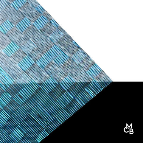 1/8" Blue Checkered Threads Cast Acrylic Sheets