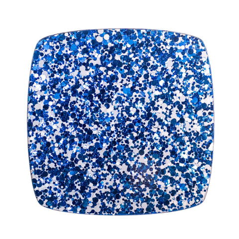 1/8" Blue & White Glitter Dots Cast Acrylic Sheets