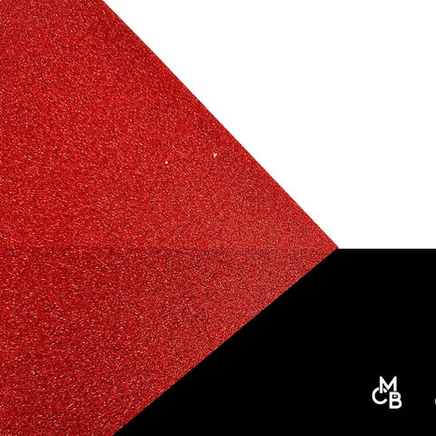 1/8" Bright Red Glitter Cast Acrylic Sheets