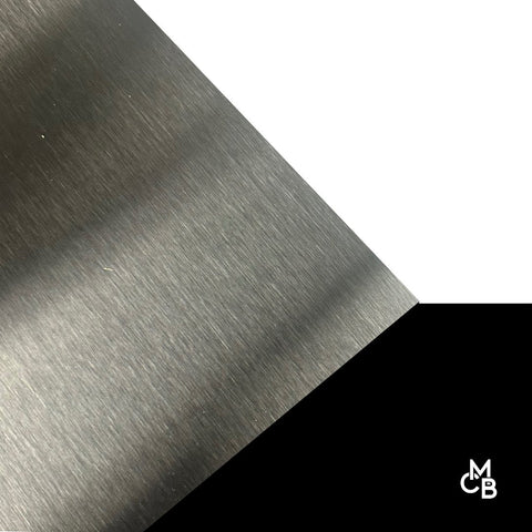 1/8" Brushed Metal Black Cast Acrylic Sheets