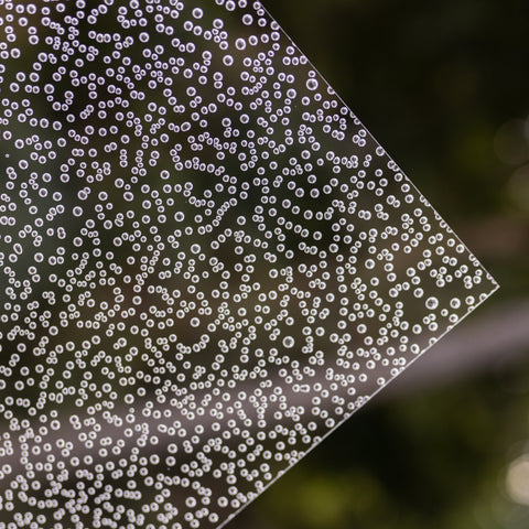 1/8" Bubbles Clear Cast Acrylic Sheets
