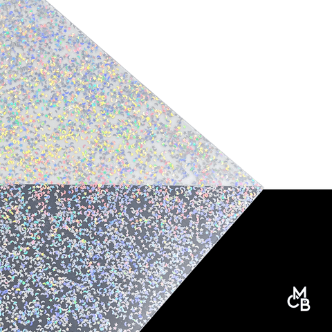 1/8" Celestial Moon & Stars Shaped Glitter Cast Acrylic Sheets