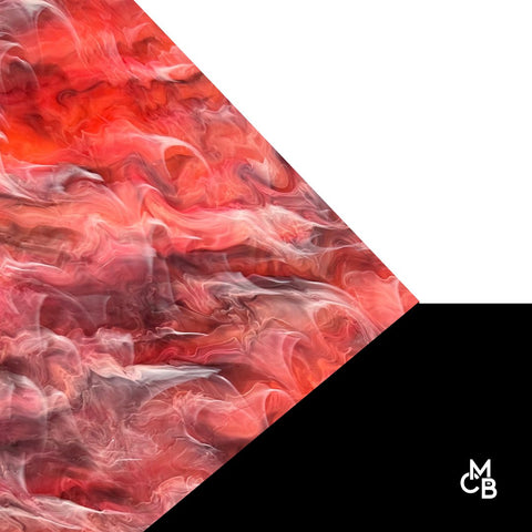 1/8" Cherry Licorice Marble Cast Acrylic Sheets