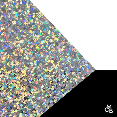 1/8" Chunky Stars Glitter Cast Acrylic Sheets