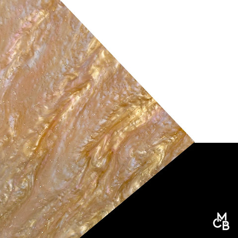 1/8" Copper Shell Marbled Glitter Cast Acrylic Sheets