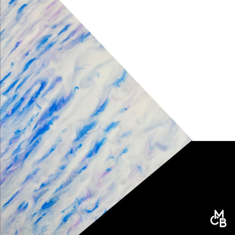 1/8" Cotton Candy Clouds Marble Cast Acrylic Sheets
